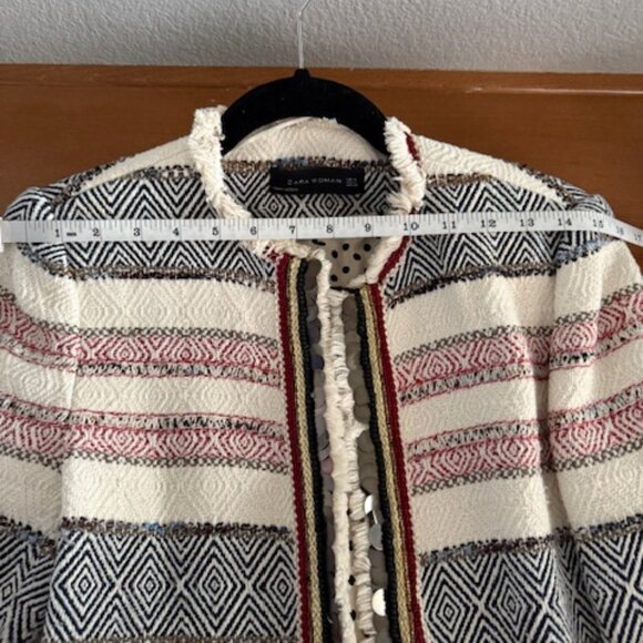 Zara Multicolor Striped Blazer - Picture 10 of 10